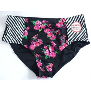 Bongo Plus Swimsuit Bottoms Size 3X Bikinis Briefs High Waisted NWT